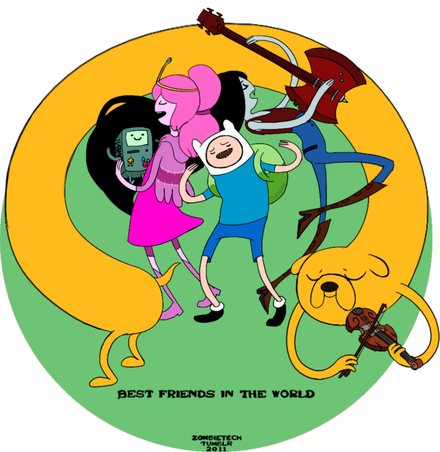 Best Friends In The World By Zombietech - Cartoon (882x905)