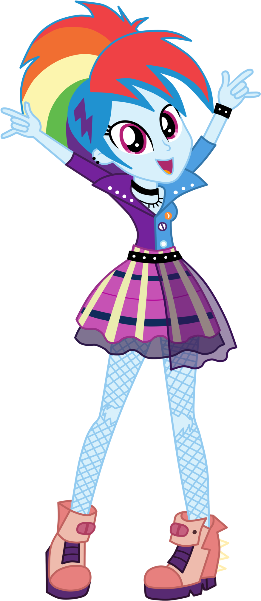 Rainbow Dash - Mlp Friendship Through The Ages Rainbow Dash (1024x2200)