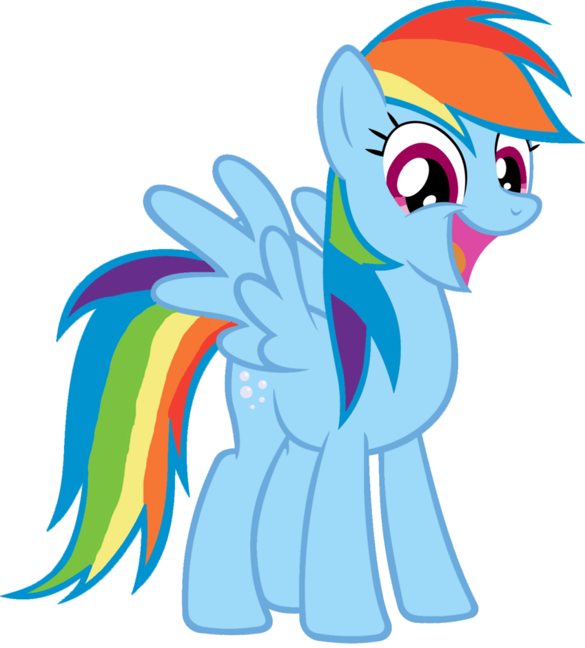 Blah23z, Derpy Hooves, Edit, Female, Mare, Palette - Rainbow Dash Vector (849x941)