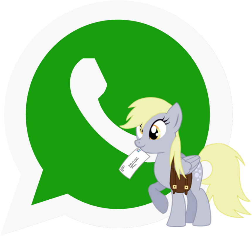 Whatsapp Derpy Hooves Icon By Nikolailoquendero24 - Whatsapp Logo Png (889x899)