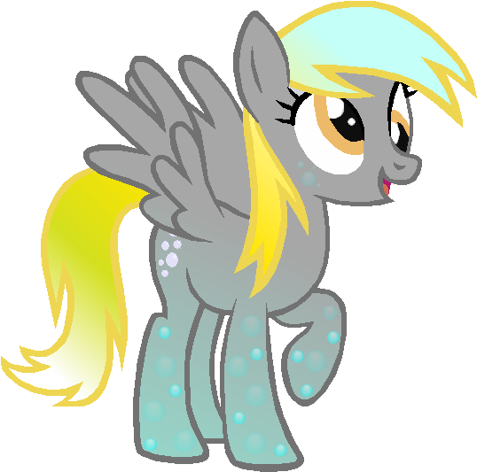 Rainbow Power Derpy Hooves By Santamouse23 - Derpy Hooves In Love (592x599)
