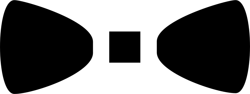 Si Glyph Bow Tie Comments - Bow Tie Png File (980x368)