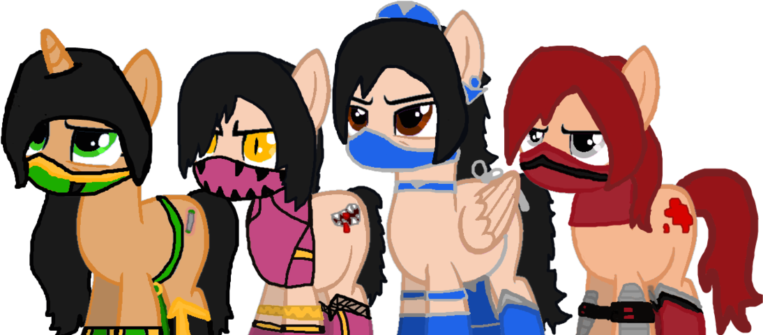 Jade, Mileena, Kitana And Scarlet By Ponylova23 - Mortal Kombat Mileena Kitana Jade And Skarlet (1179x678)
