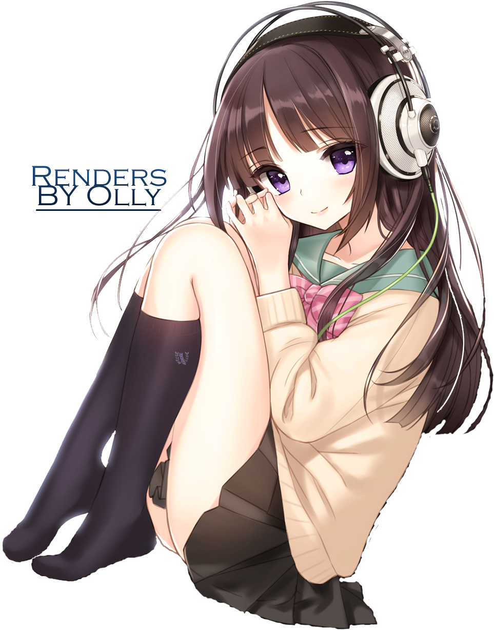 Nerd Glasses 3 By Cathy122190 On Deviantart - Anime Girl Sitting Png (1000x1410)