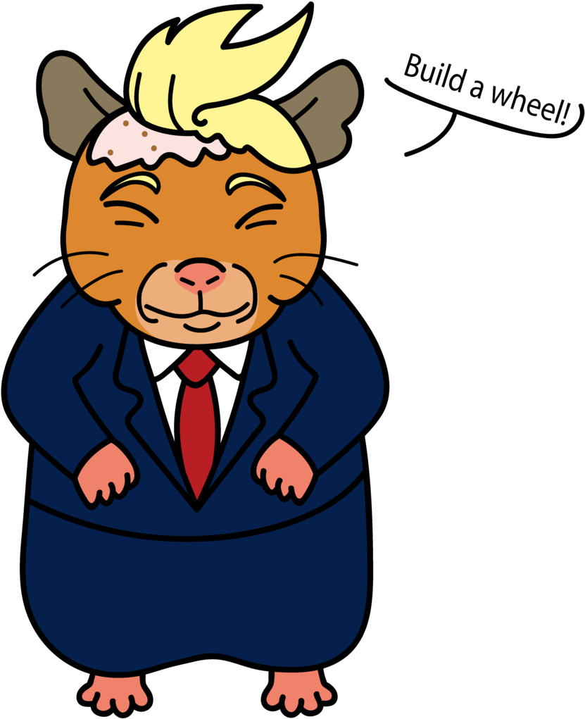 Hamster Trump By Randomchiz Hamster Trump By Randomchiz - Cartoon (1024x1106)