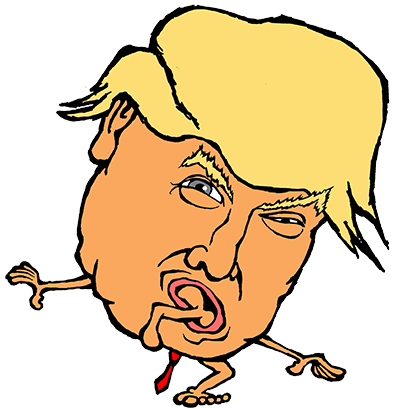 Trump Fat Heads Messages Sticker-7 - Trump Fat Heads Messages Sticker-7 (408x408)