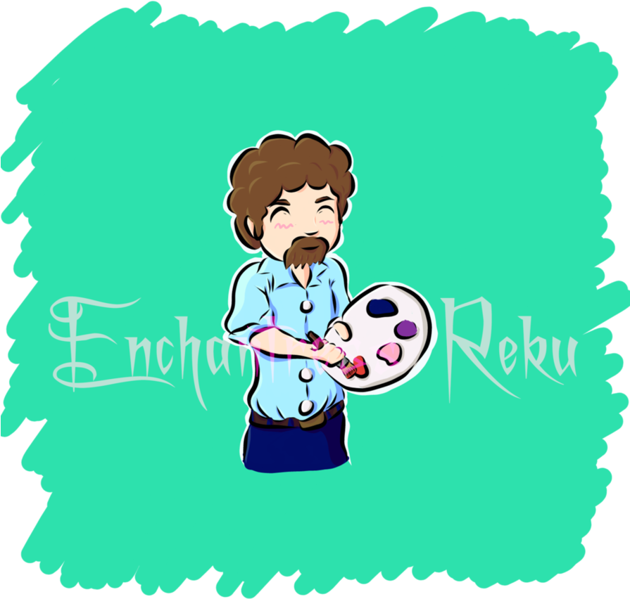 Bob Ross By Enchantressreku - Bob Ross By Enchantressreku (894x894)