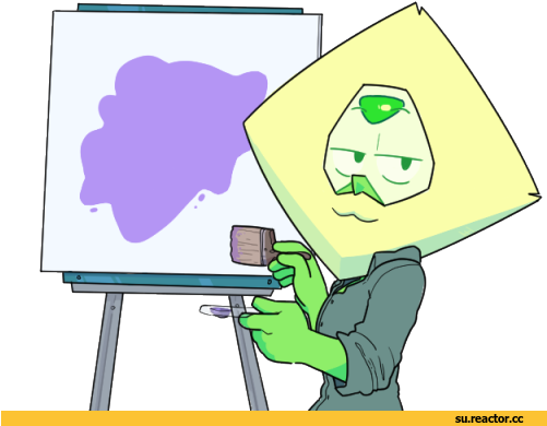 Steven Персонажи,su Ross - Bob Ross Steven Universe (500x448)