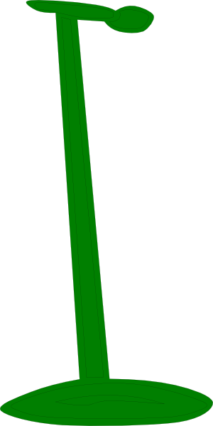 Green Microphone Clip Art At Clker - Clip Art (300x600)