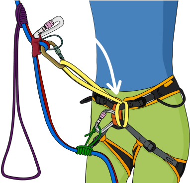 How To Prusik Up A Rope - Prusik (400x368)