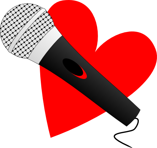 Microphone Clipart Cutie Mark - Red Heart Cutie Mark (500x471)