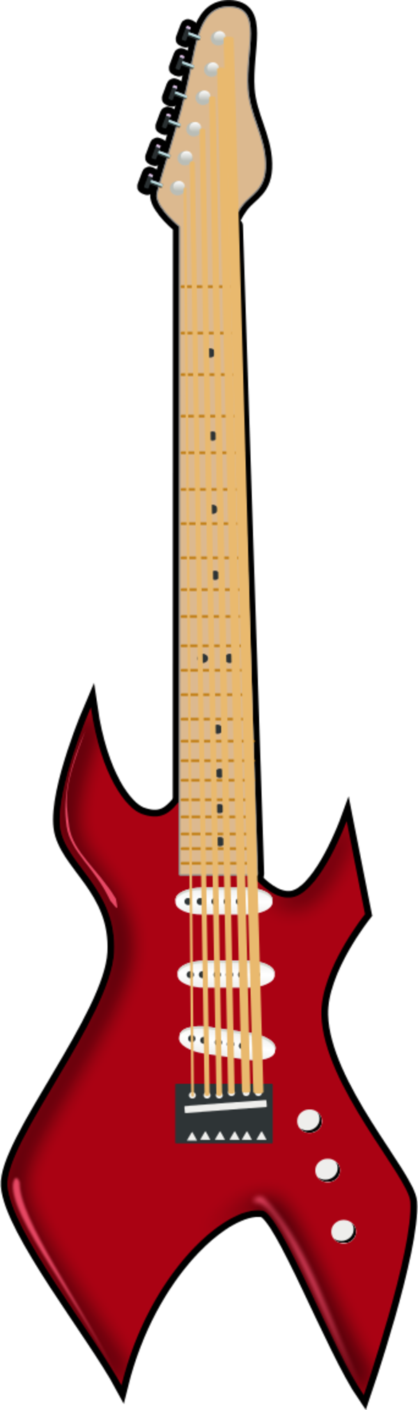 Lovely Clip Art Guitar Medium Size - Clip Art Electric Guitar Symbol Png (600x2025)