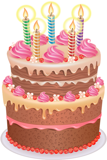 Cake Png Clipart Image - Cake Png For Birthday (408x600)