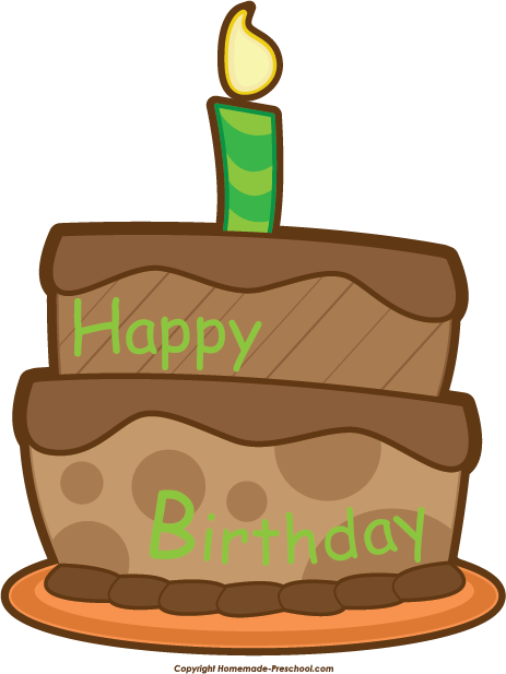 Chocolate Cake Clipart Happy Birthday - Birthday Cake (463x617)