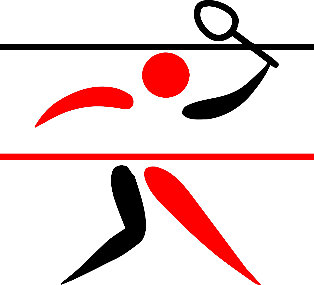 Olympic Games Badminton Logo Clip Art - Gambar Badminton Player Png (1280x1162)