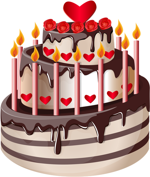 Birthday Cake Clip Art Image - Birthday Wishes For Elders (507x600)