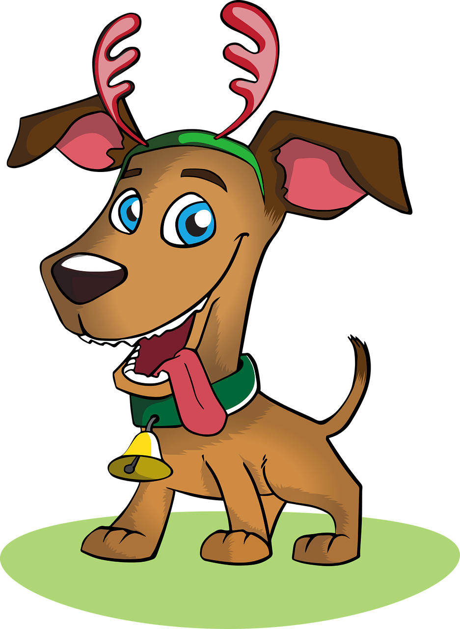 Dog Christmas Holiday Christmas Dog Pet Animal - Christmas Dog Vector Png (937x1280)