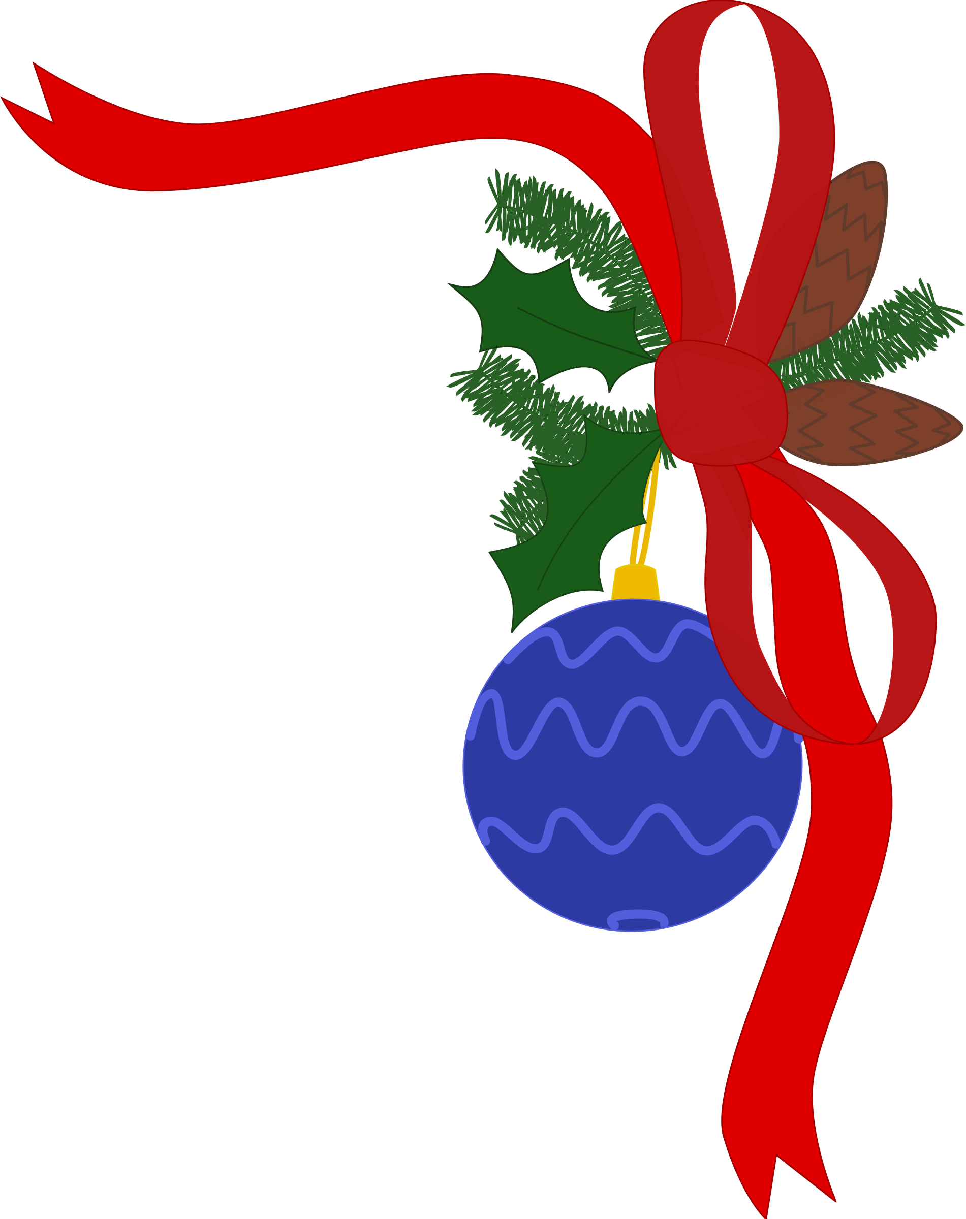 Holiday Clip Art Borders Free Free Clipart Images - Christmas Decoration (1901x2400)