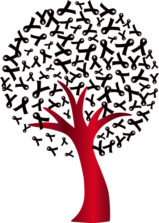 World Aids Day, Tree, Clinic, Cure, December 1, Disease - Aids Clipart (515x720)