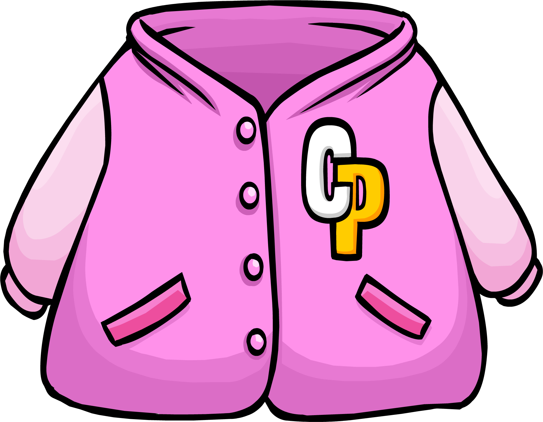 Letterman Jacket Clipart - Club Penguin Clothes Id (1906x1480)