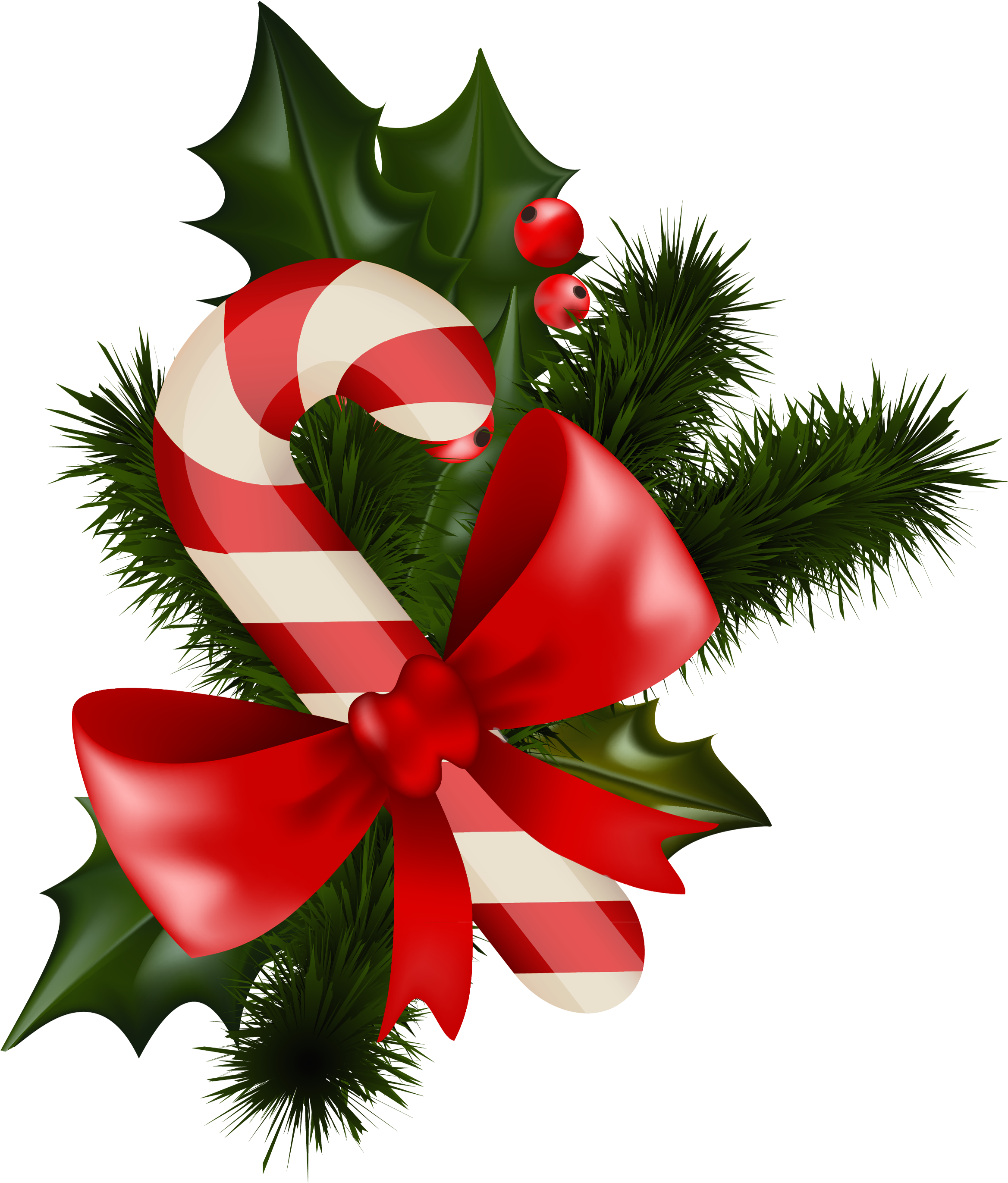 Mistletoe Clipart Free Download Clipartfest - Christmas Candy Cane Transparent (2410x2861)