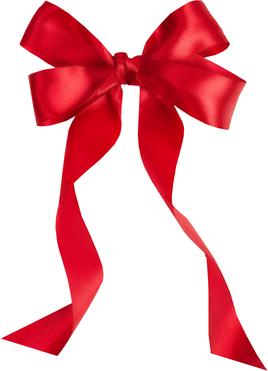 Red Bow Png Image - Red Ribbon Bow Clipart (860x1192)