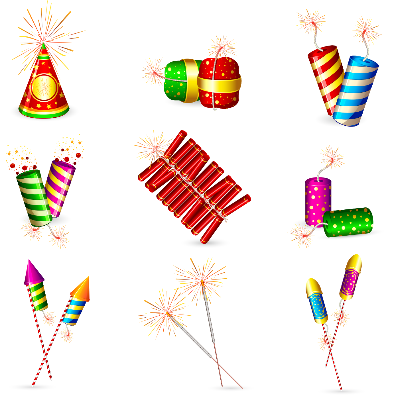 Firecracker Fireworks Cartoon Clip Art - Firecracker Fireworks Cartoon Clip Art (1500x1500)