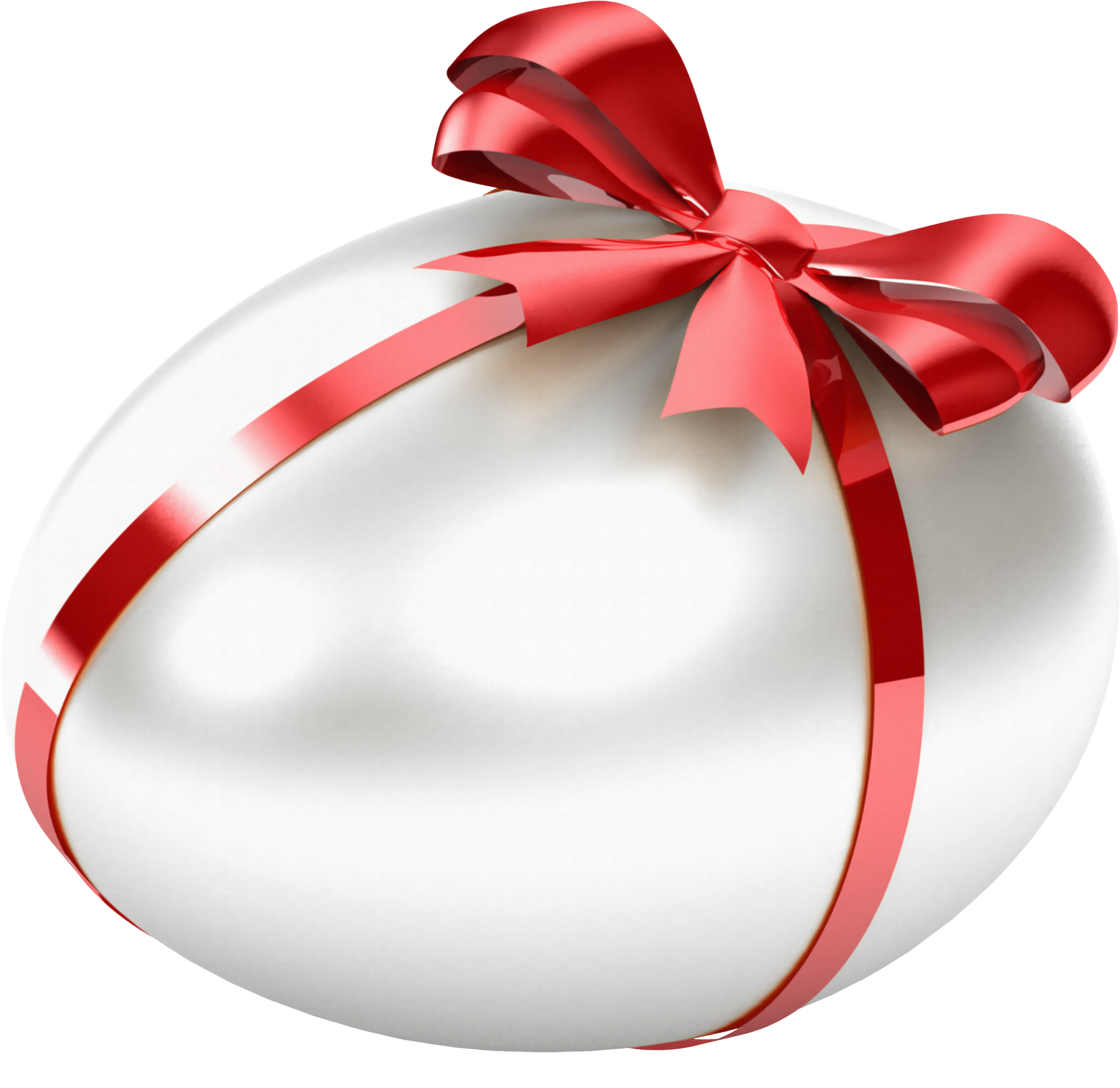 Egg Clipart Christmas - White And Red Easter Eggs (2703x2592)