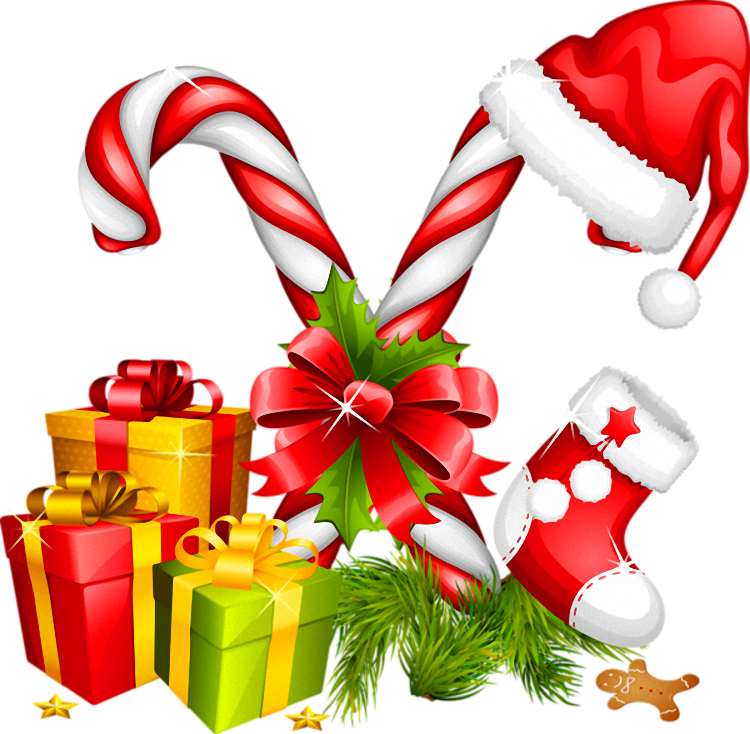 Candy Cane Clipart Christmas Stuff - Happy Holidays To Coworkers (850x832)