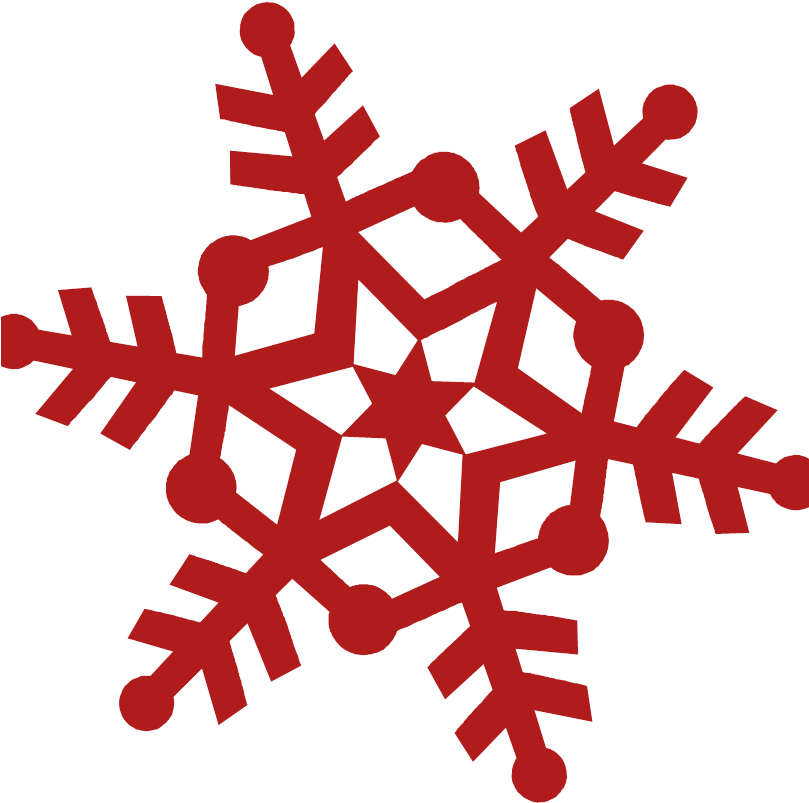 Red Snowflake Clipart - Flocos De Neve Vetor (808x809)