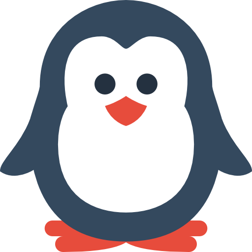 Simple Clip Art For Christmas - Penguin Icon (512x512)
