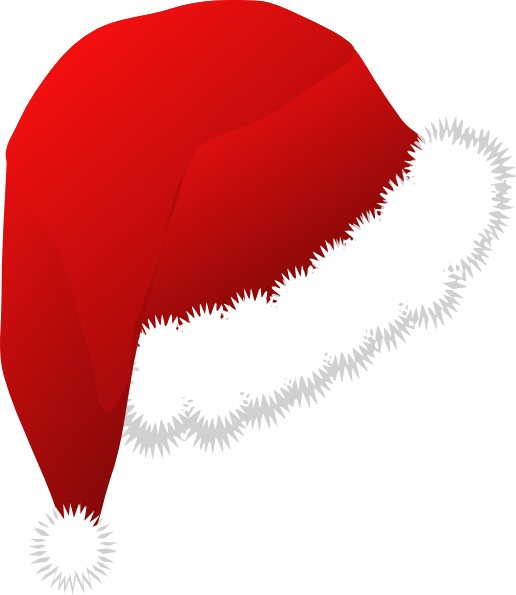 Cap Clip Art For Christmas - Santa Hat Clip Art (516x595)