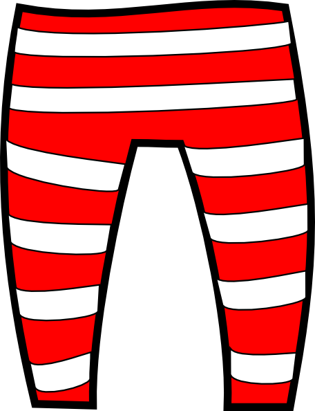 Elf Clipart Clothes - Pants Clip Art (456x594)