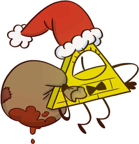 Santa Hat Clipart Outline - Christmas Fashion Travel Bag One Size (500x511)