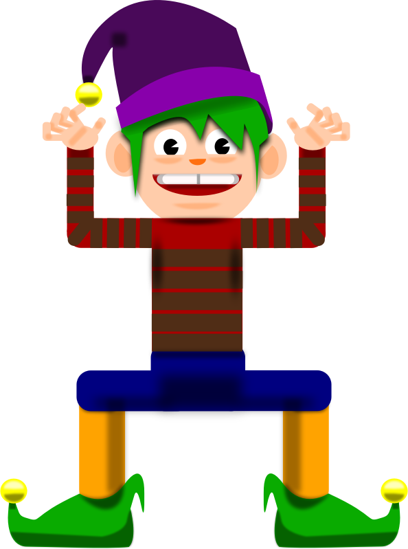 Boy Christmas Elf Elves Elvis Elvish Green Hair - Elf Vector Png (556x750)