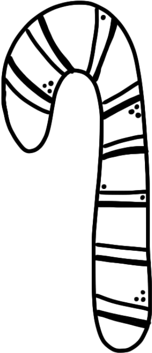 Free Dj Cliparts Black, Download - Candy Cane Doodle (420x800)