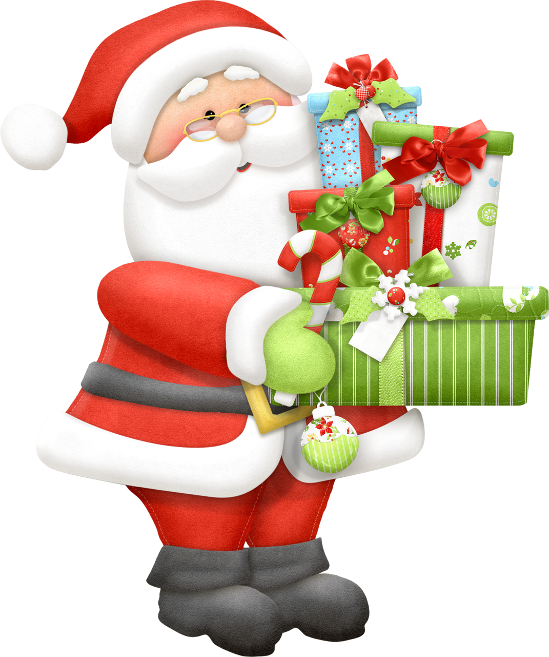 Xmas Santa Clipart Image - Christmas Good Morning Wishes (1071x1280)