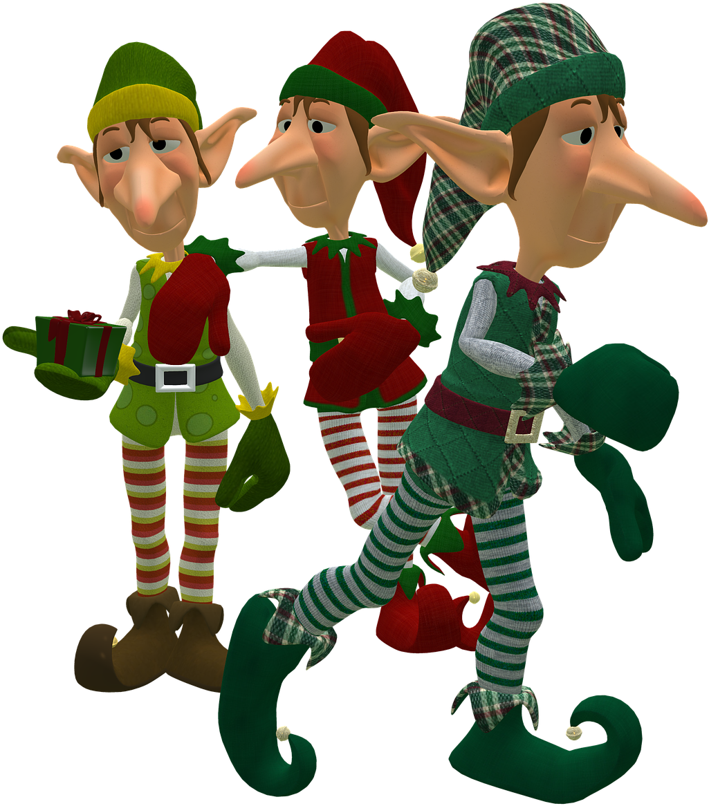 Christmas Elves - Christmas Elf Transparent Background (1024x1280)