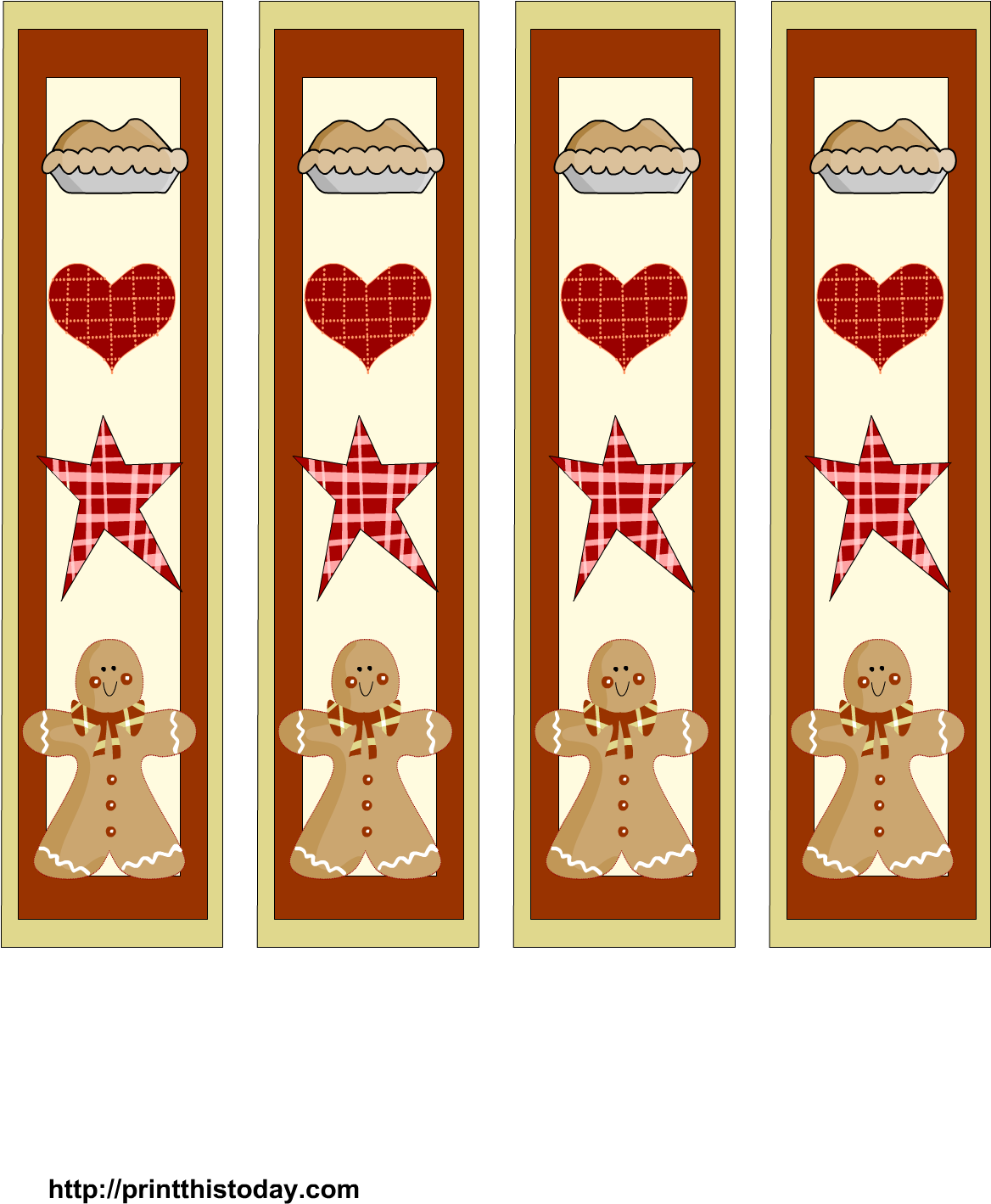 Free Printable Christmas Bookmarks - Christmas Bookmarks Free Printables (1275x1650)