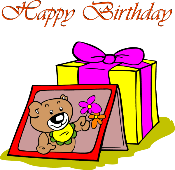 Birthday Card Clip Art - Birthday Cards Clip Art (600x581)