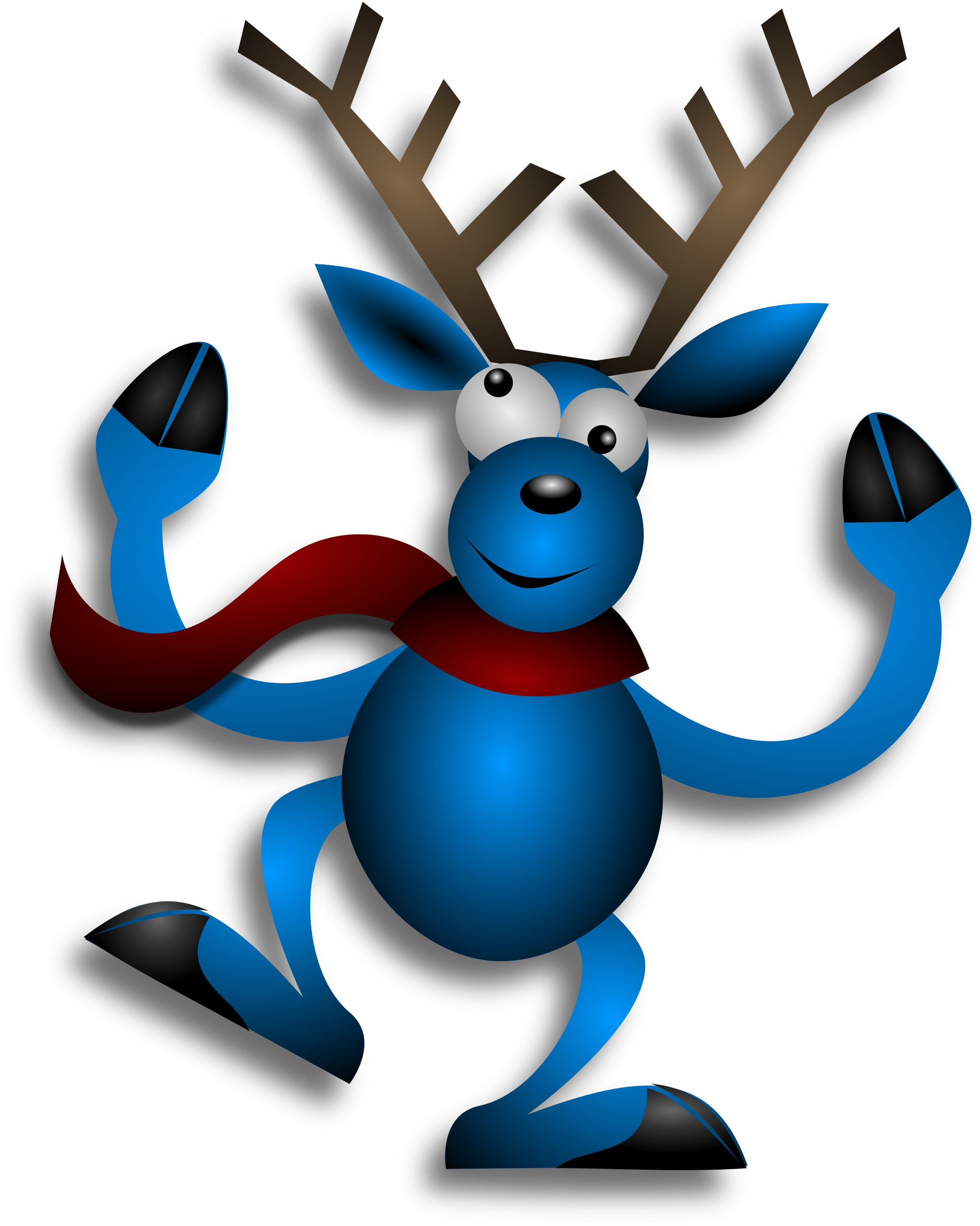 Free - Dancing Christmas Clip Art Animated (1999x2500)