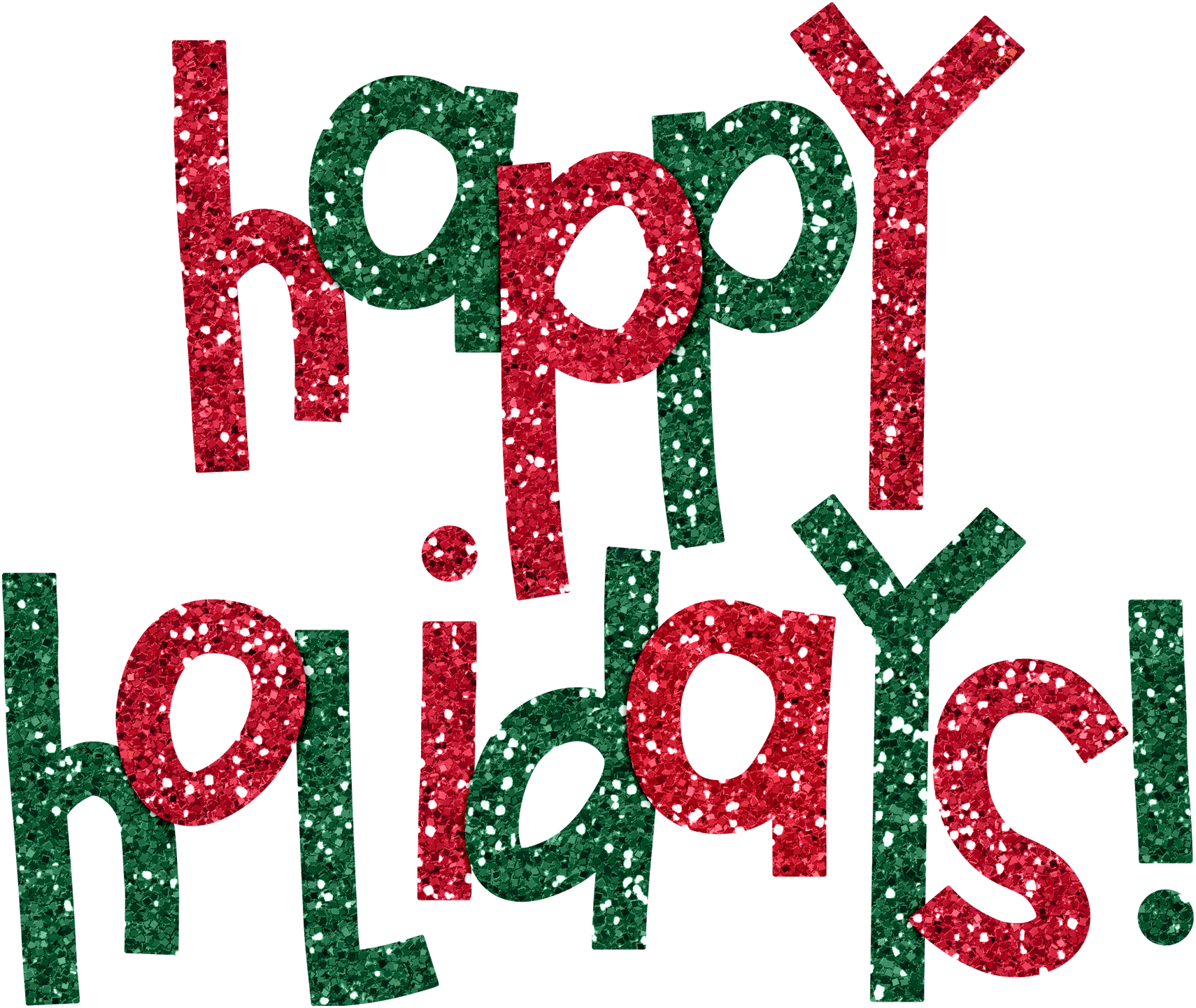 Happy Holidays Png - Red And Green Holiday (1710x1441)