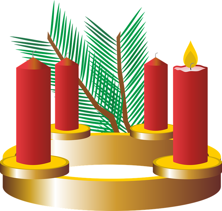 First Advent Advent Wreath Advent Christmas Time - 1 Advent Png (757x720)