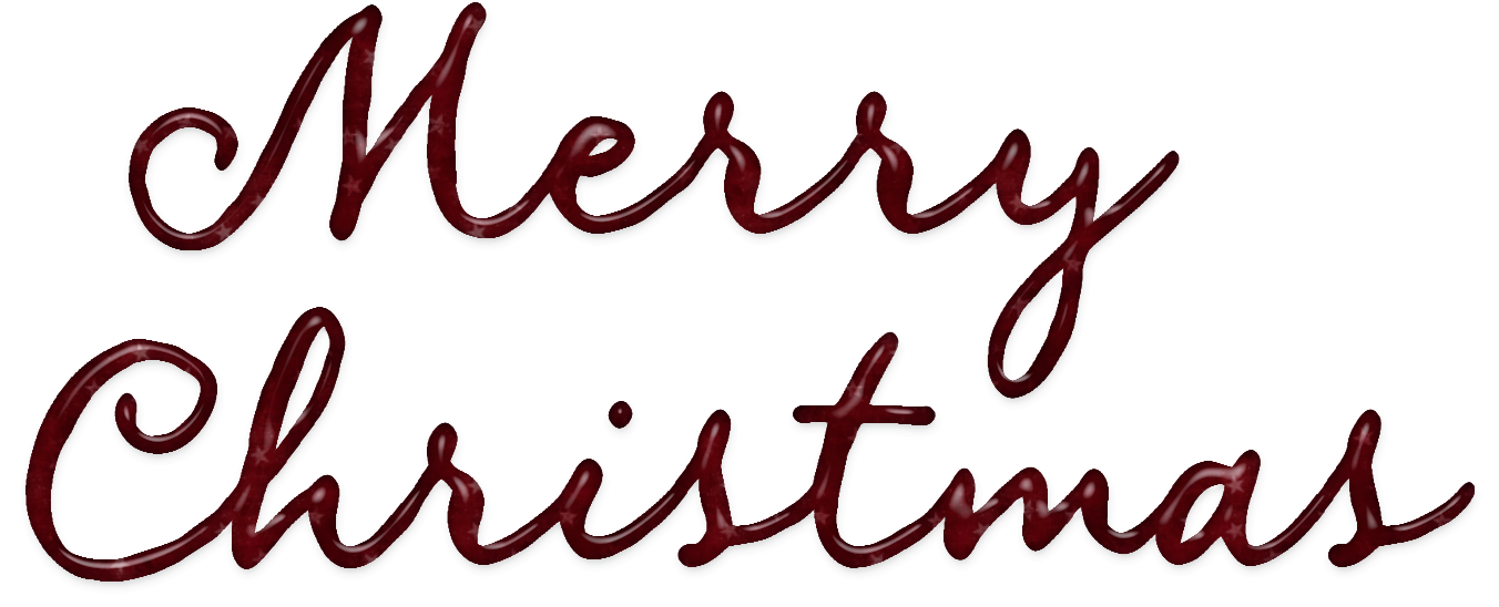 Nana Pixels - Merry Christmas Writing With Transparent Background (1360x556)