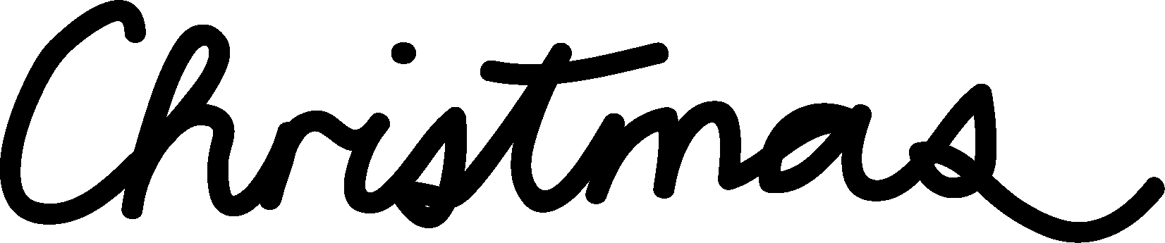 Christmas Wa Christmas Thickwa - Christmas The Word Png (1652x345)