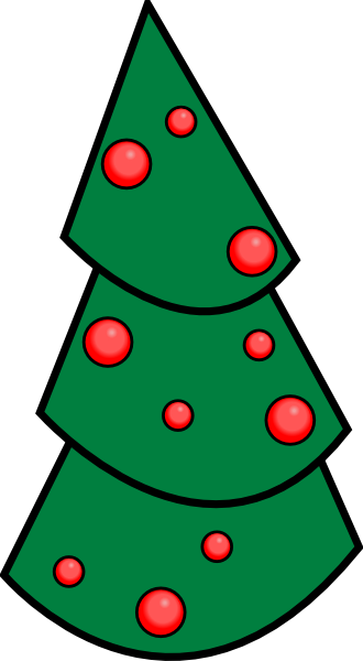 Holiday Tree Clip Art At Clker - Christmas Tree (330x600)
