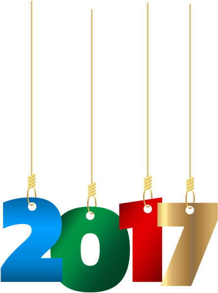 2017 Hanging Transparent Png Clip Art Image - 2017 Clip Art (452x600)