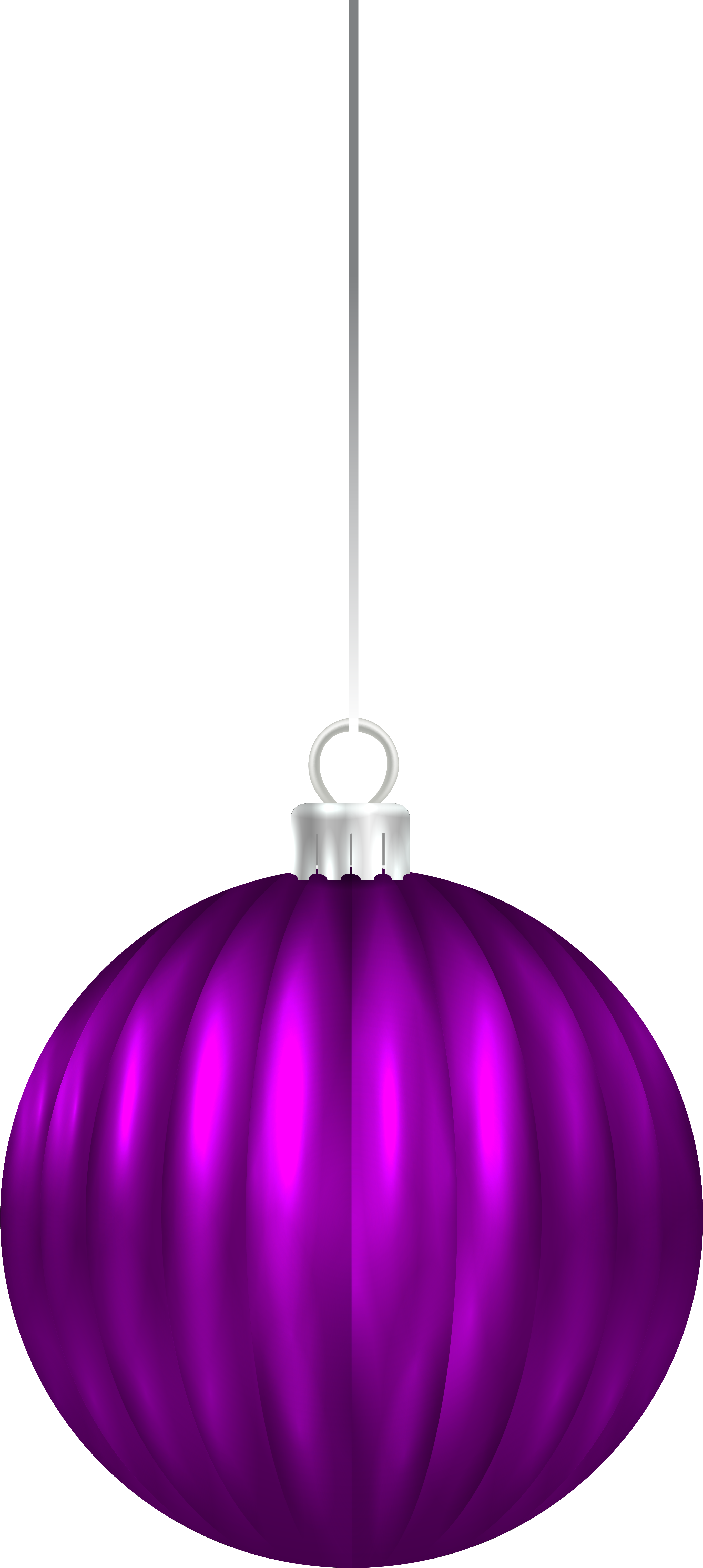 Purple Christmas Ball Ornament Png Clip Art Image - Purple Christmas Ornament Png (3106x6228)