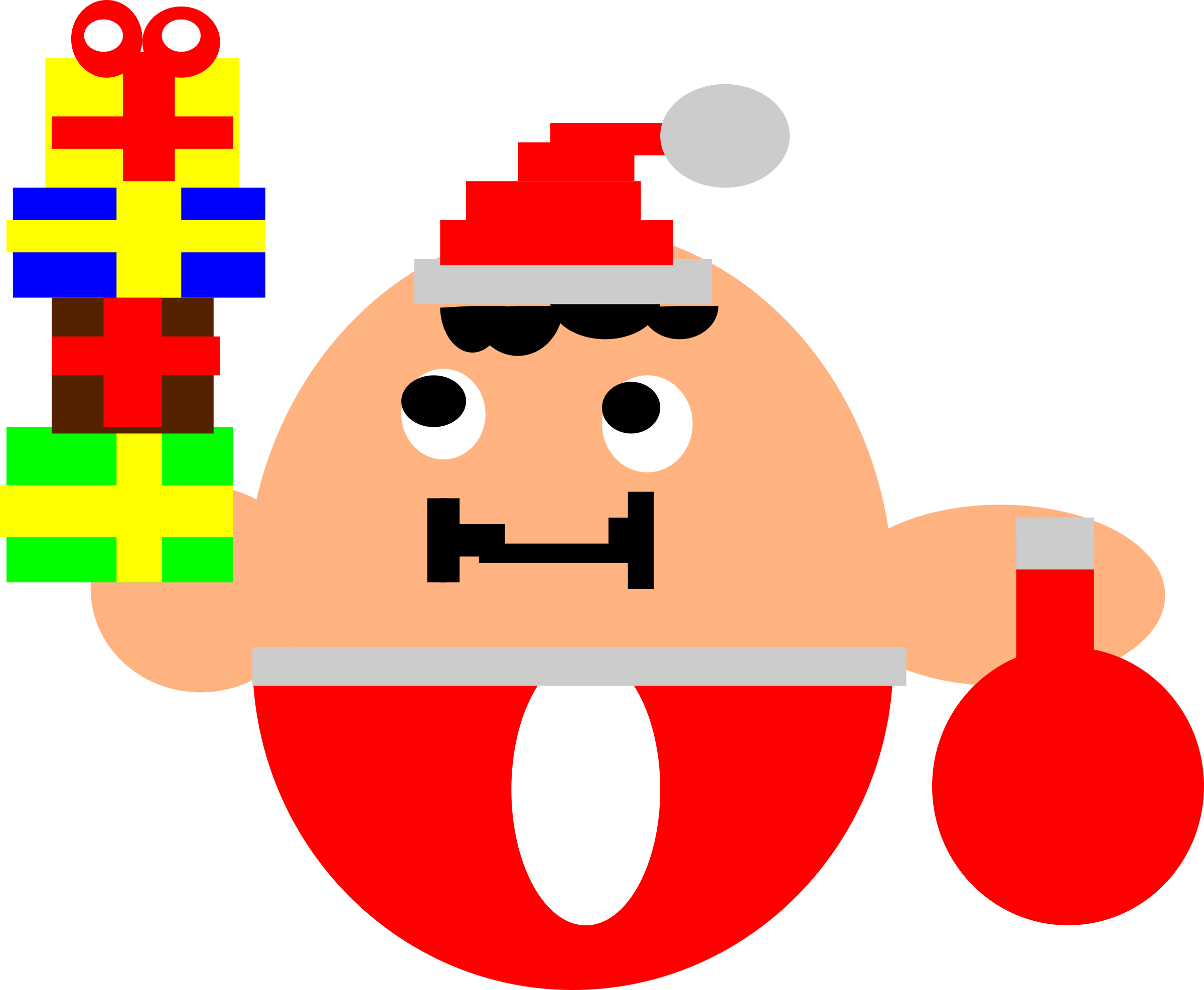 Santa Character Clip Art - Cartoon Santa (912x750)