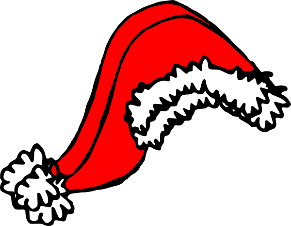 Santa Hat Clip Art At Clker Vector Clip Art Online, - Santa Hat Clip Art (600x465)